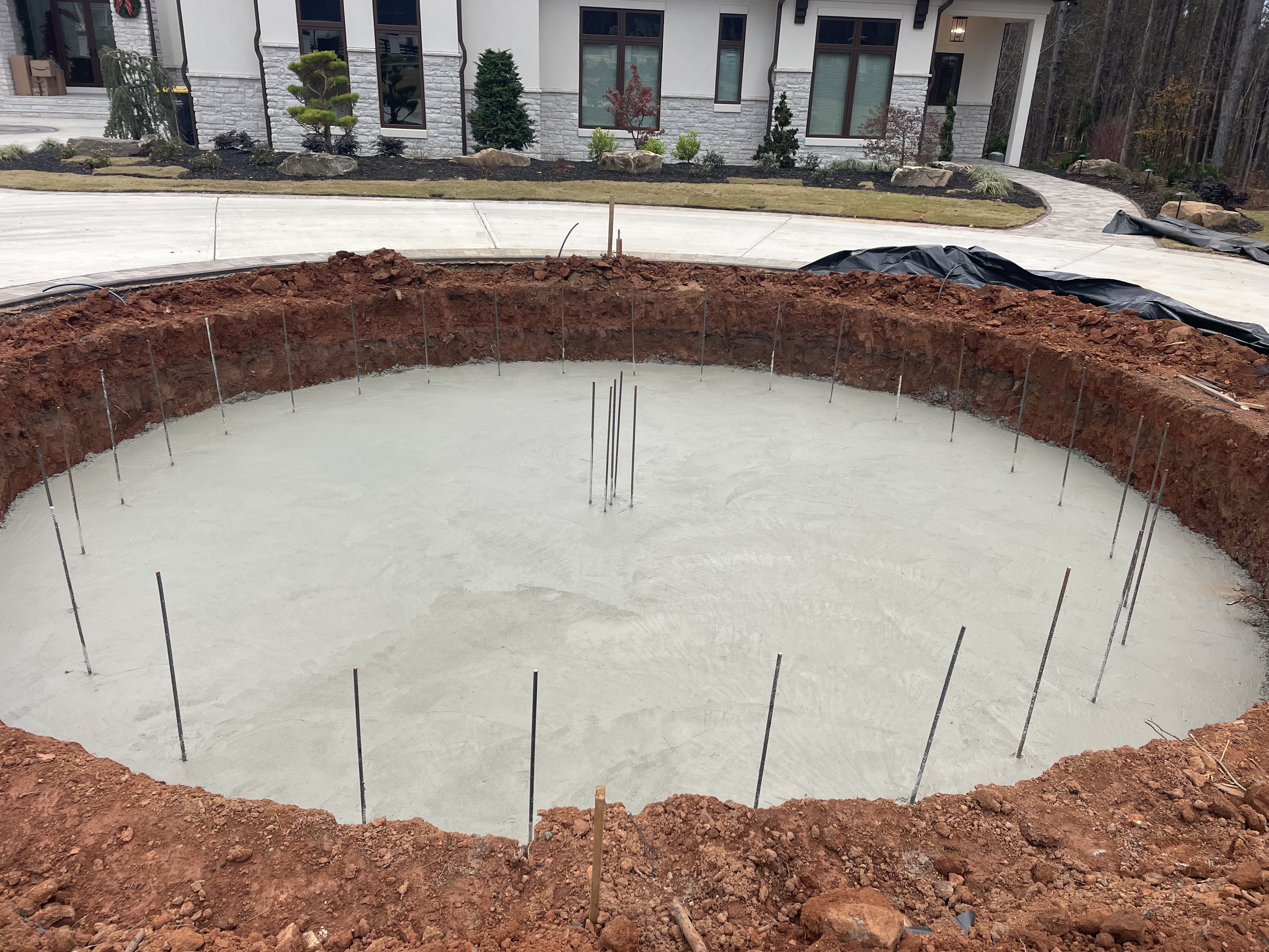 Custom fountain before — view 2