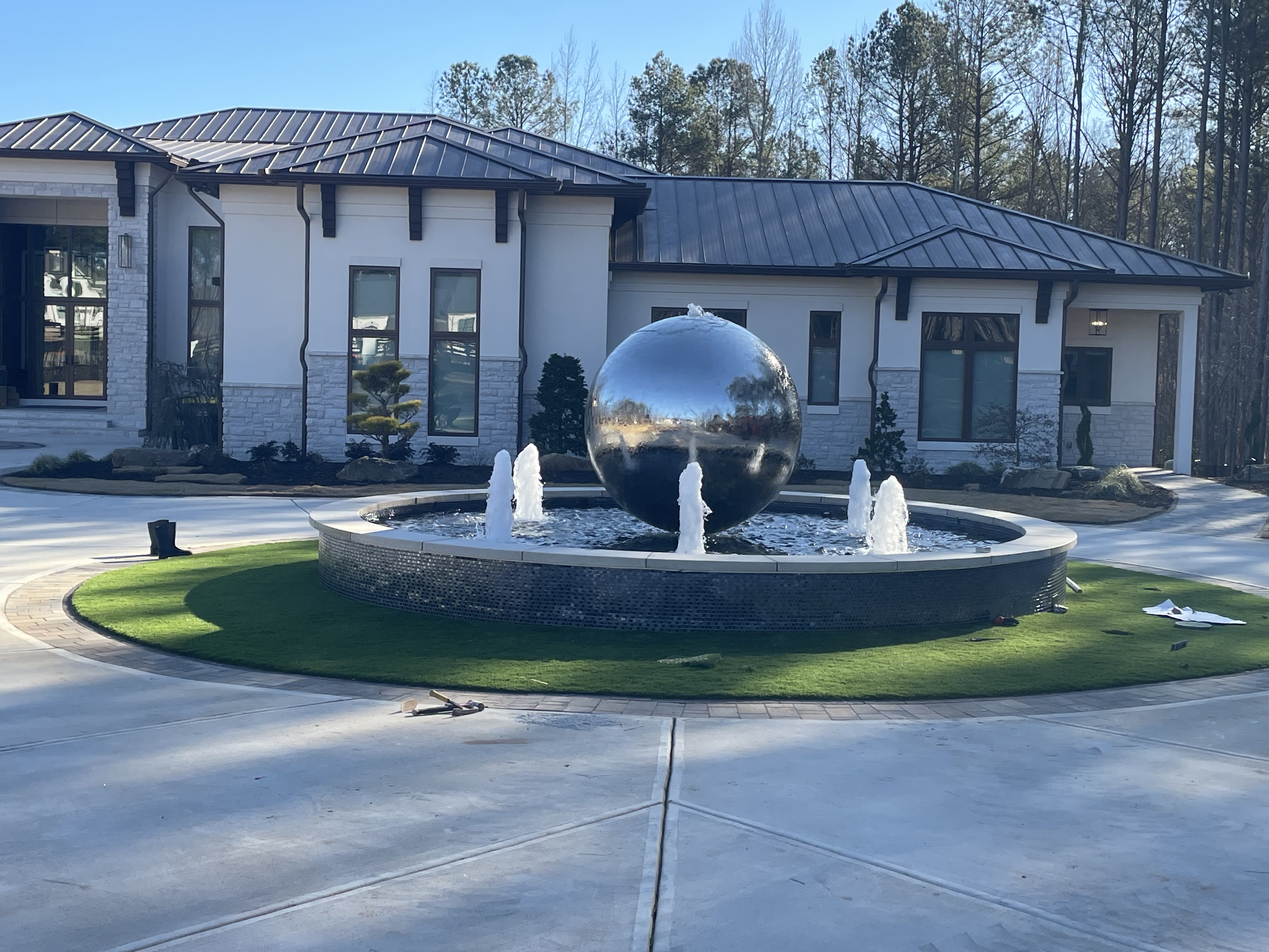 Custom sphere fountain